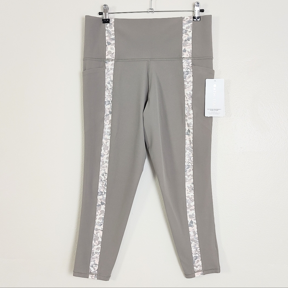 Athleta Plus Size Leggings Salutation Stash Pocket II Serene 7/8 Women's 1X